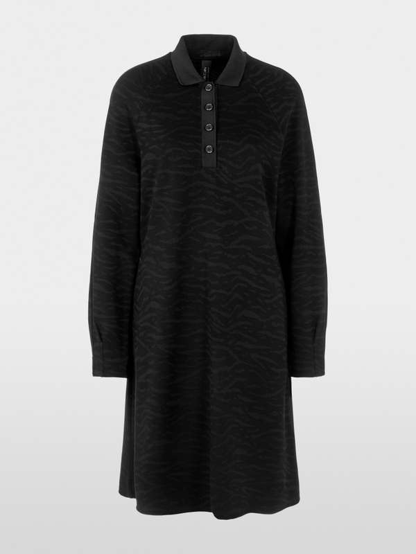 Robe en maille avec imprimé animalier