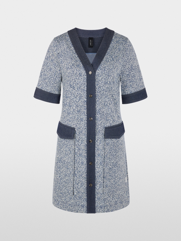 Patterned stretch viscose dress