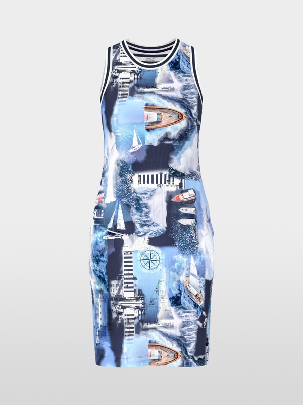Robe à imprimé marin
