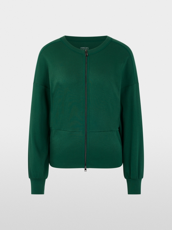 Lightweight stretch cotton jersey jacket