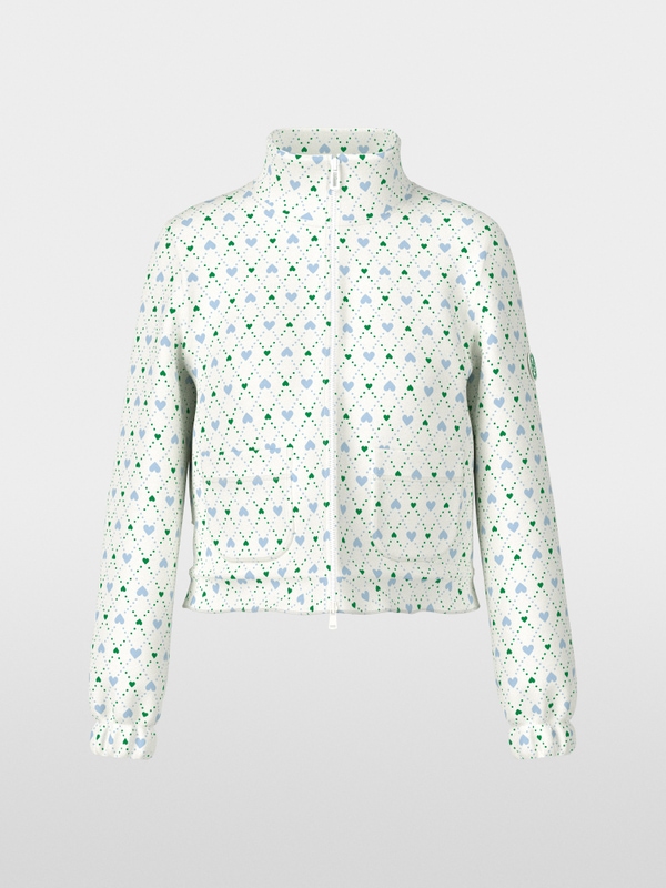 Scuba jersey print blouson