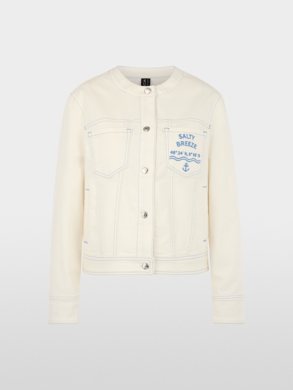 Veste en jean style marin