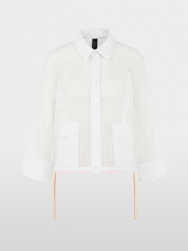 Veste blanche ajourée