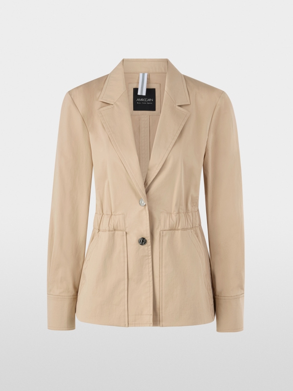 Lightweight blazer with elastic waist