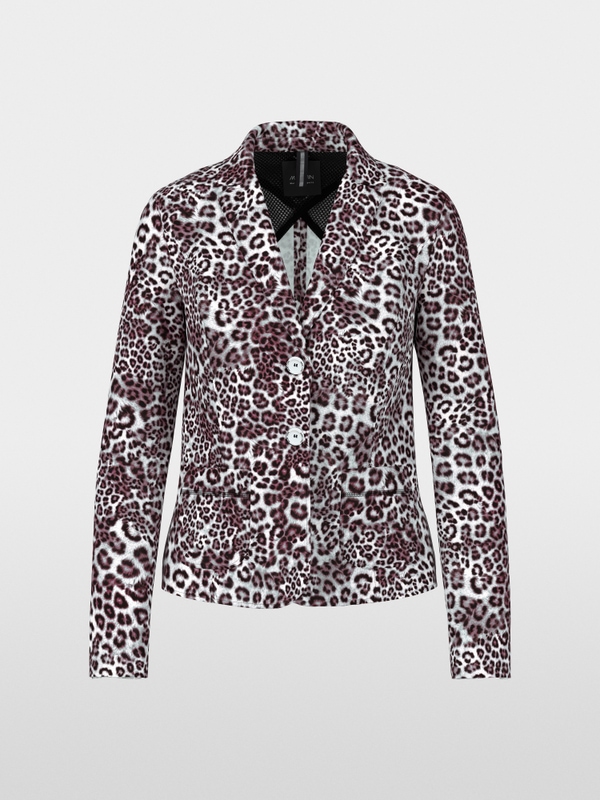Blazer with leopard print