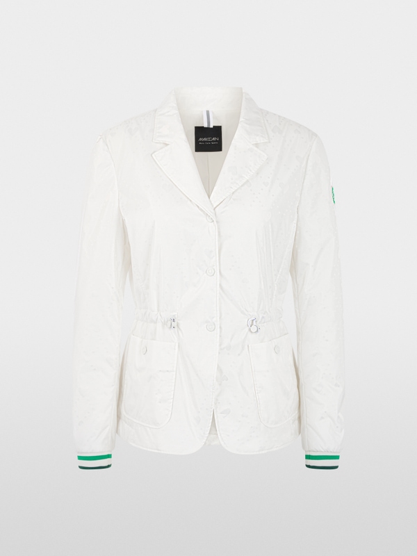 Padded blazer with heart print