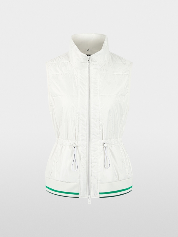 Padded gilet with heart print