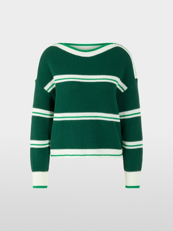 ‘Knitted in Germany’ striped jumper