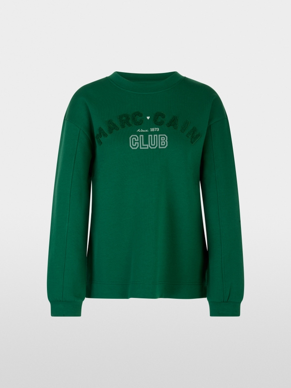 Sweatshirt with flocking