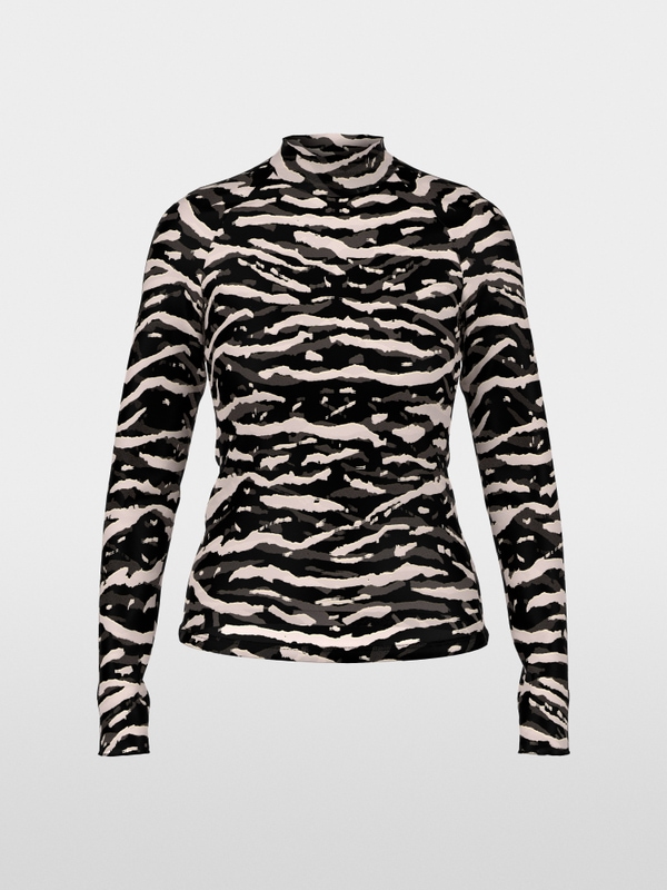 T-shirt en maille avec imprimé animalier