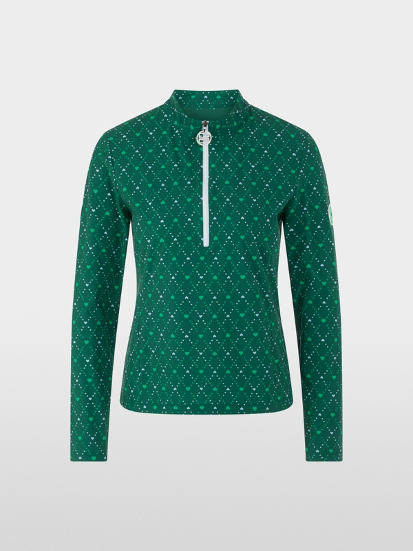 Lightweight shirt with heart print