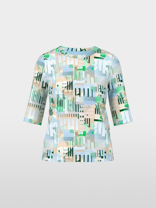 Ribbed stretch cotton shirt