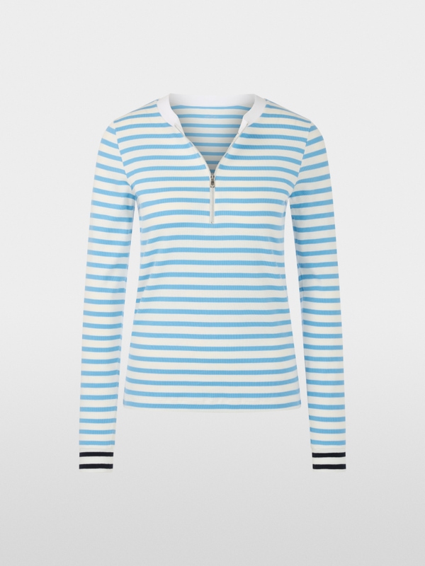Striped long-sleeved shirt