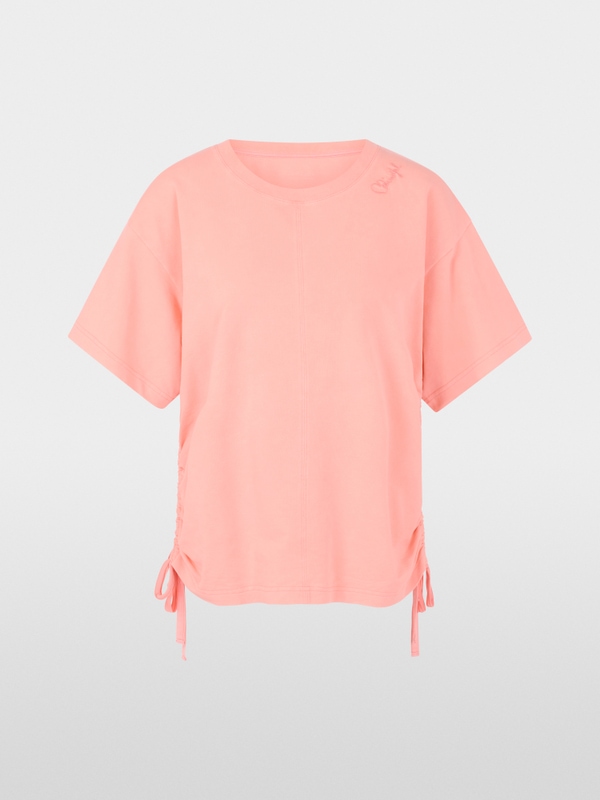 T-shirt with gathering