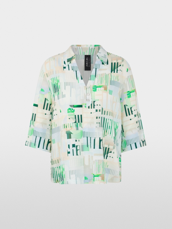 ‘Rethink Together’ printed blouse