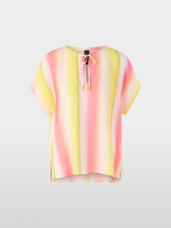 Blouse shirt with gradient stripes