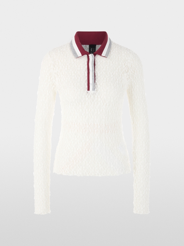 Polo shirt with lace