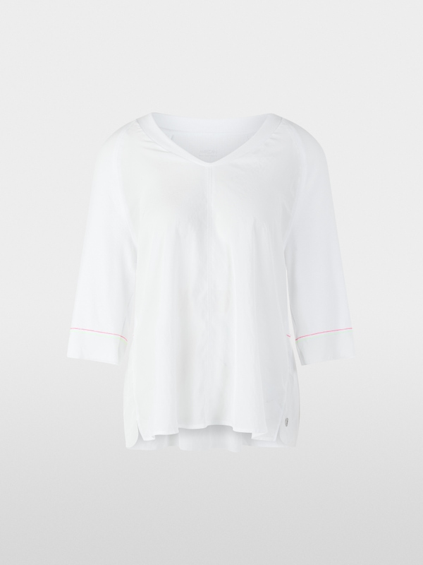 Blouse shirt with 3/4 raglan sleeves