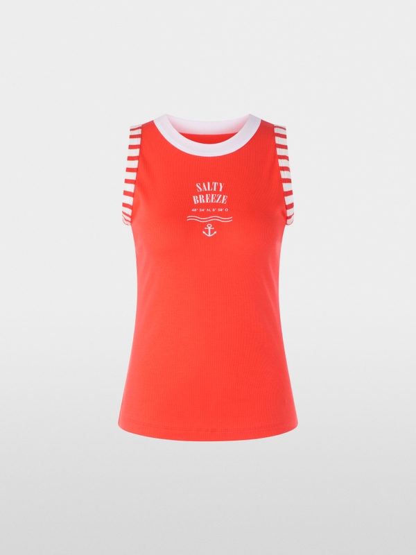 Top à imprimé marin