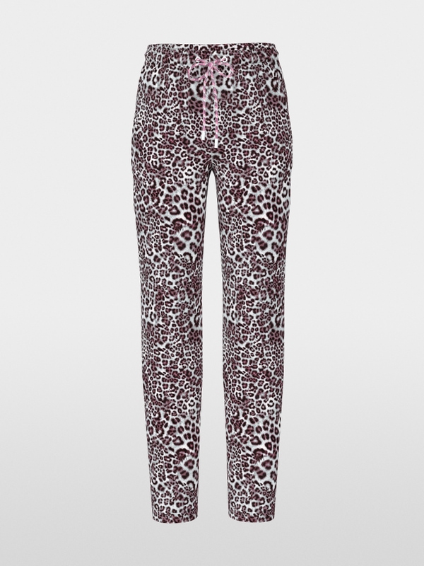 FOCHA trousers with leopard print