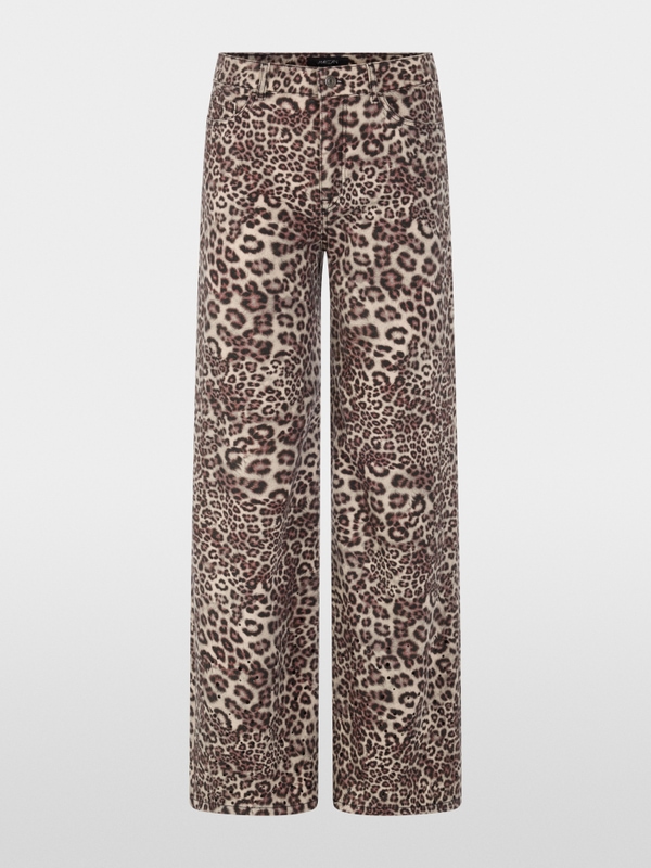 WARRI jeans with leopard print