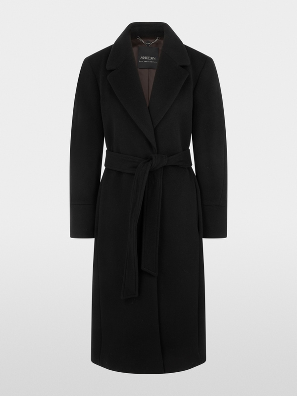 Coat in new wool with cashmere
