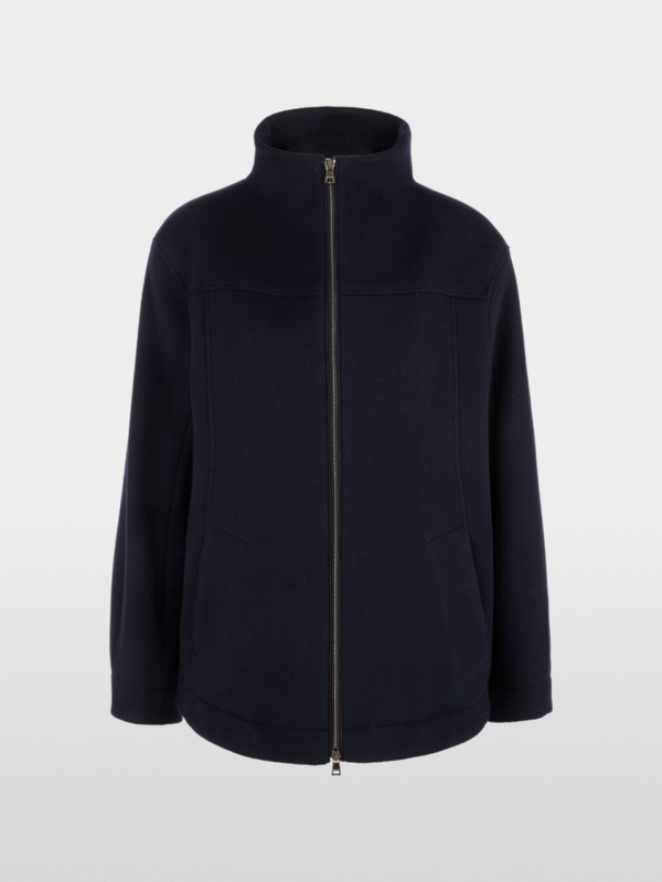 Jacket in new wool with cashmere