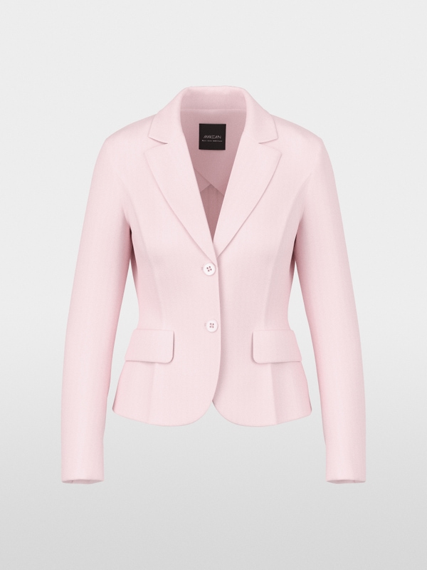 Fitted stretch blazer with lapels