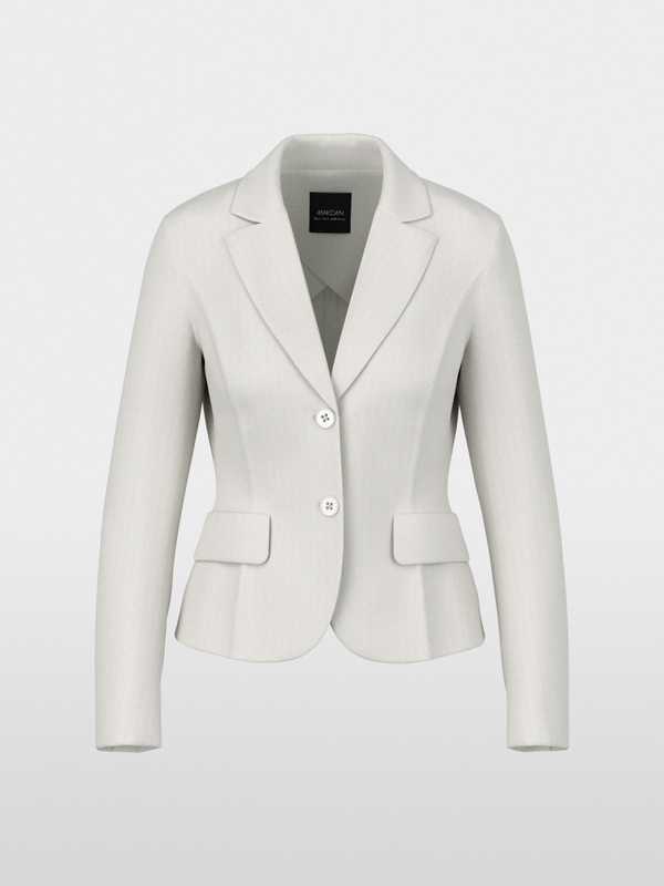 Fitted stretch blazer with lapels