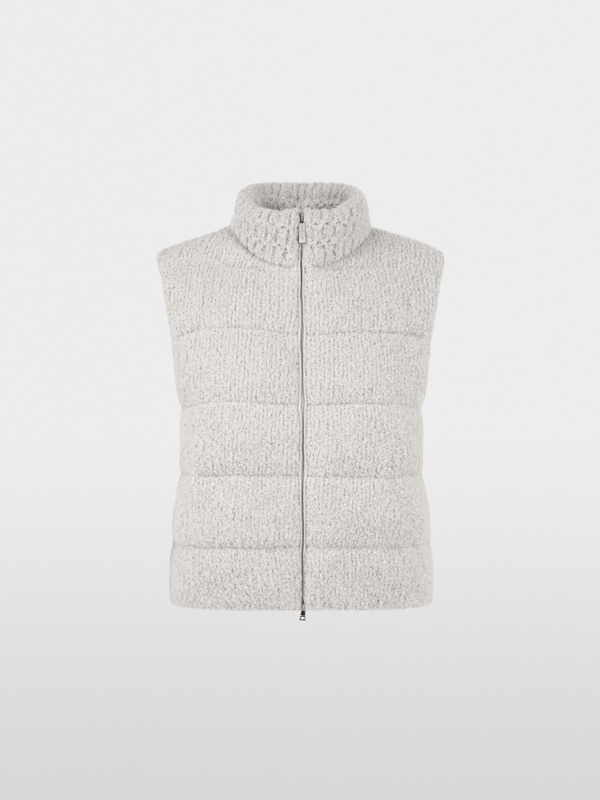 ‘Knitted in Germany’ bouclé waistcoat