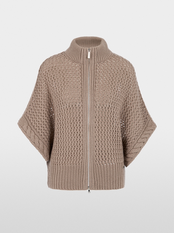 ‘Knitted in Germany’ openwork cardigan