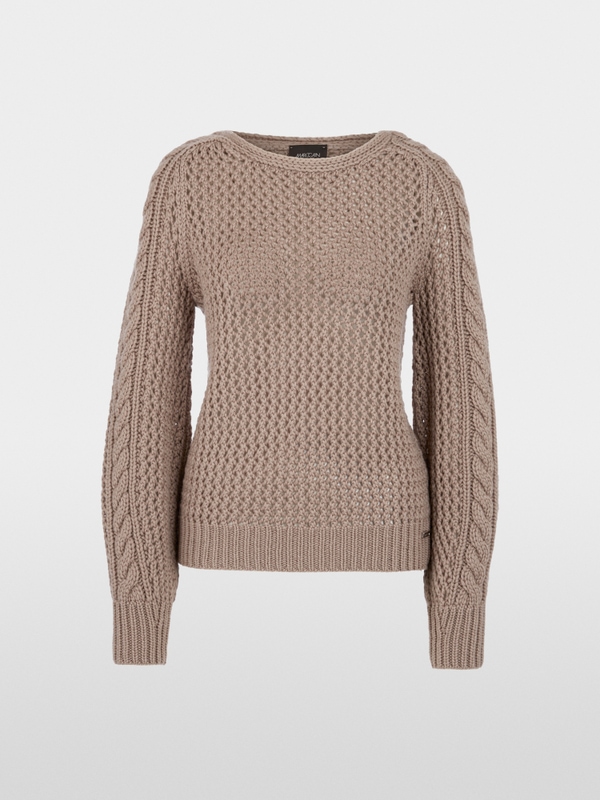 ‘Knitted in Germany’ openwork jumper