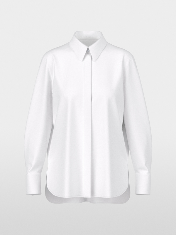 Stretch cotton blouse