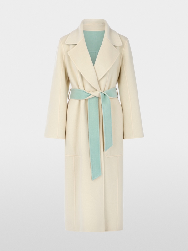 Luxurious reversible wool coat