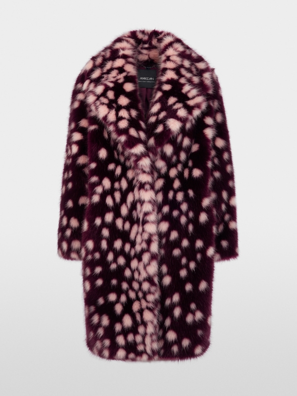 Manteau à imprimé à pois marquant