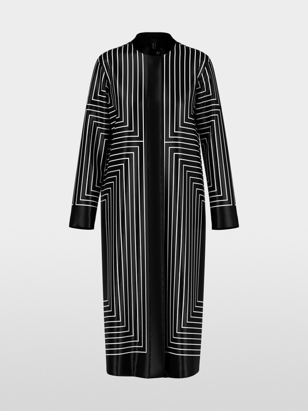 Midi dress with graphic pattern