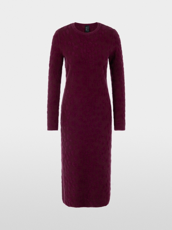Robe longue à pois, tricotée en Allemagn