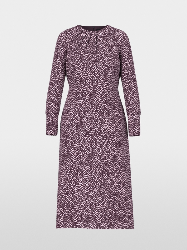 Maxi dress with polka dot print
