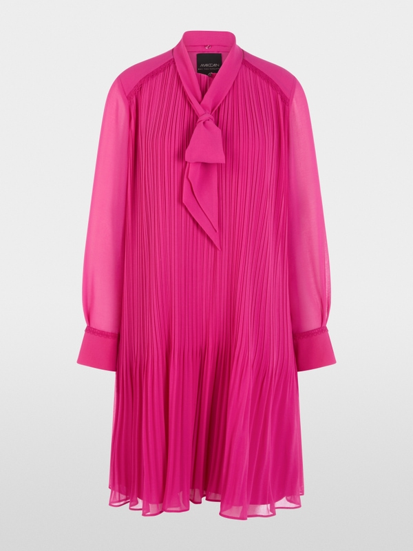Chiffon dress with bow