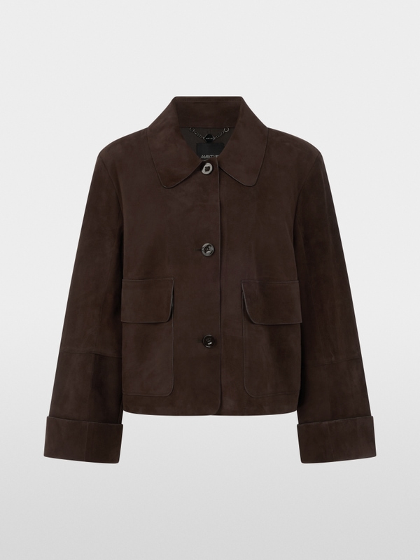 Short suede jacket