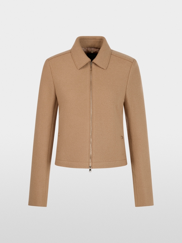 ‘Knitted in Germany’ short wool jacket