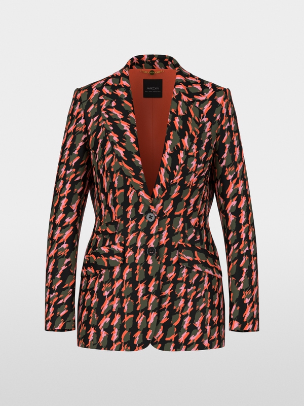 Fitted scuba jersey blazer