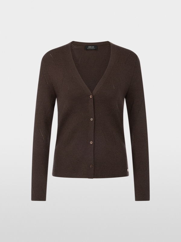 Cardigan with lurex sheen