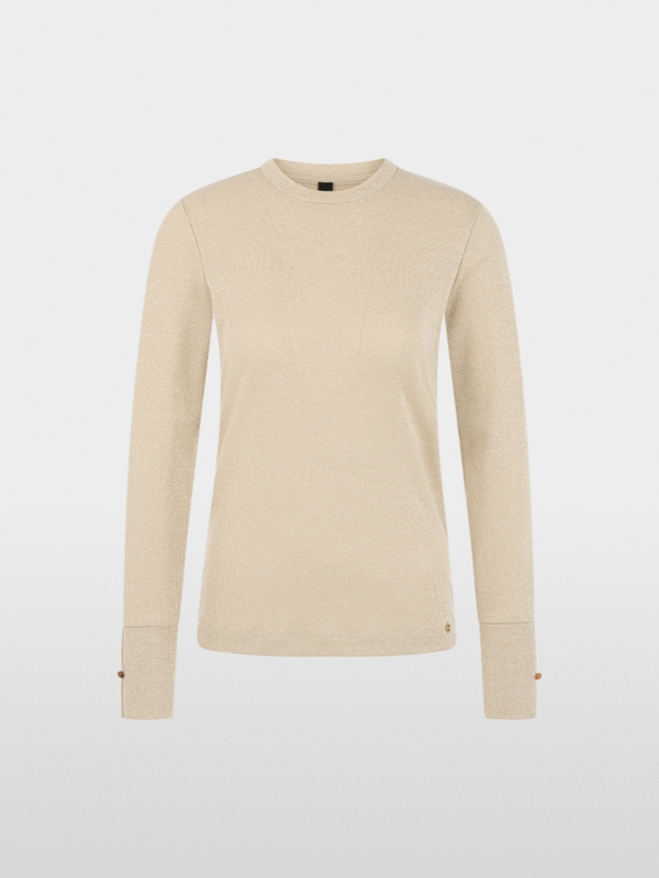 T-shirt à manches longues en lurex