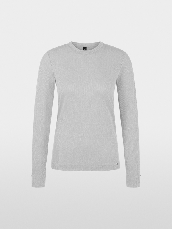 T-shirt à manches longues en lurex