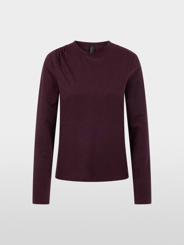 Fitted shirt with lurex