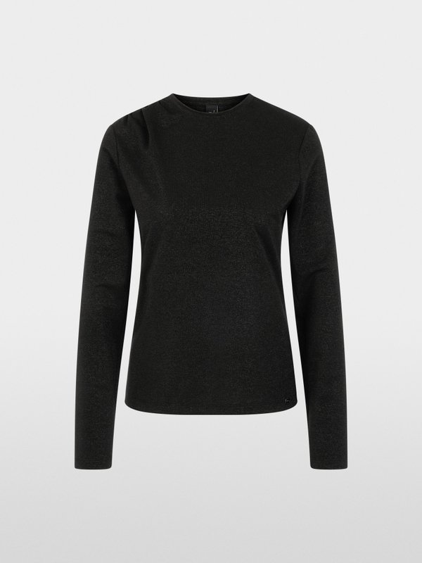 Fitted shirt with lurex