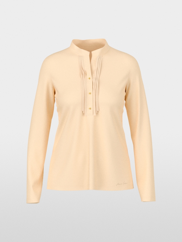 T-shirt à manches longues avec détails en soie