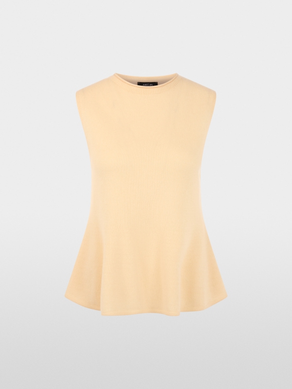 Cashmere top with peplum