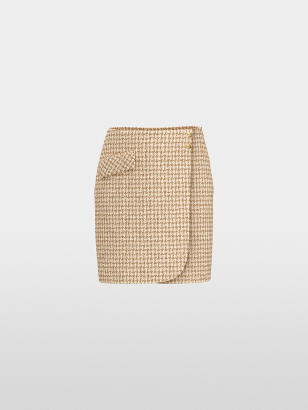Houndstooth mini skirt